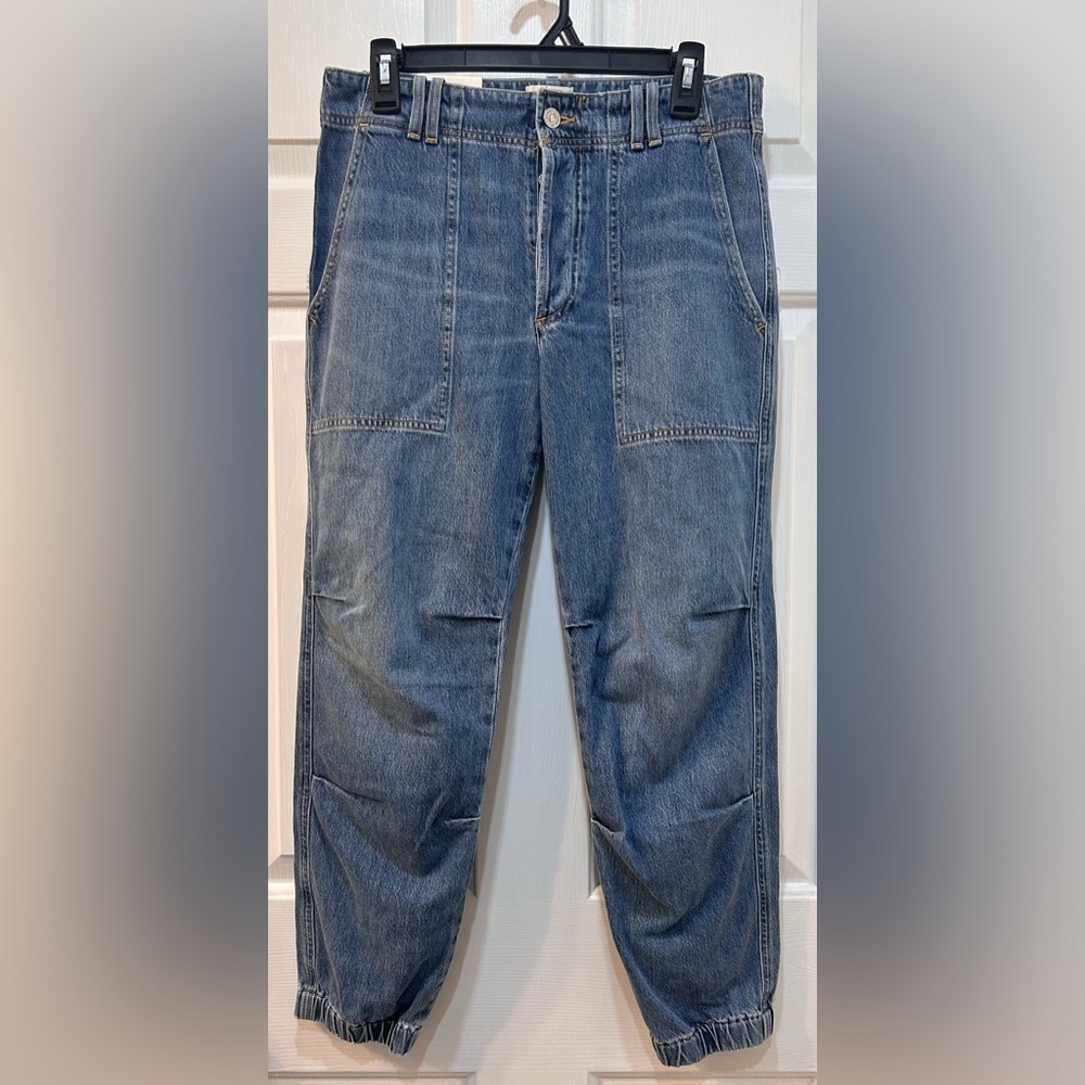 NWT Citizens Of Humanity Agni Utility Jeans Womens Jogger Sz 27 Button Fly Denim